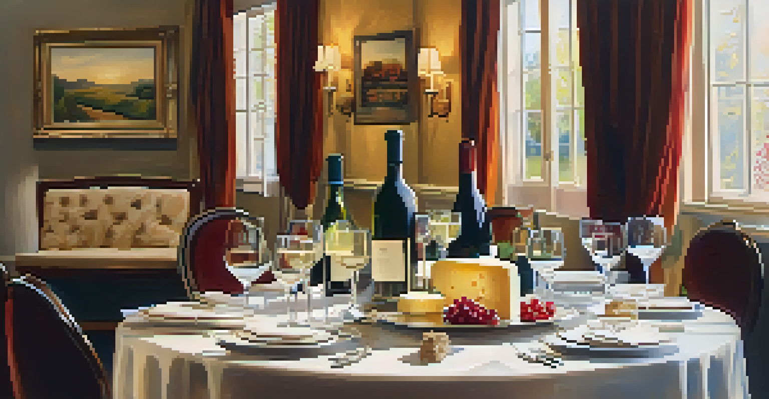 An open house with a wine and cheese display, elegant decor, and attendees mingling.