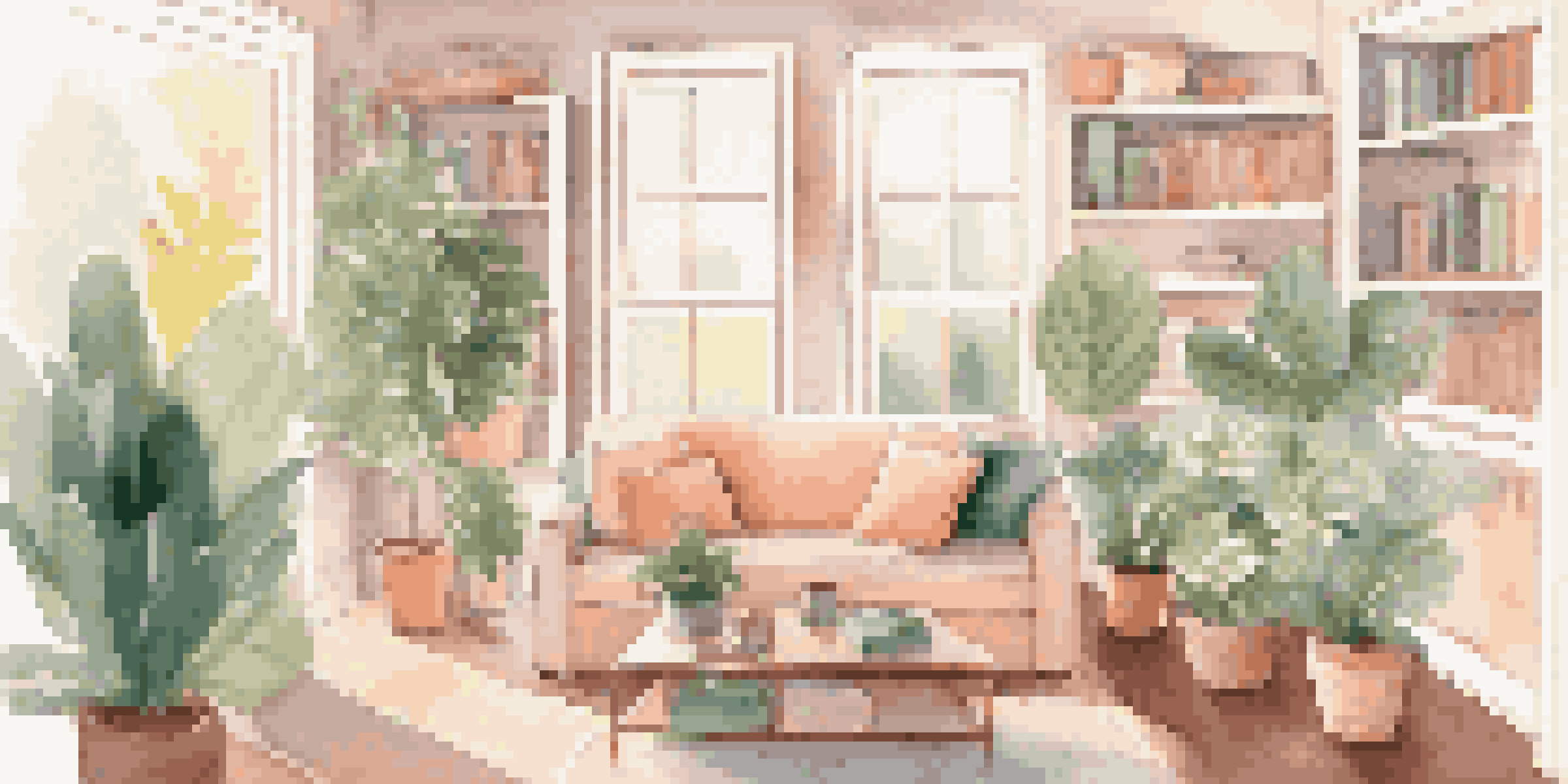 A cozy living room with a sofa, coffee table, and warm sunlight coming through the window, ideal for first-time homebuyers.