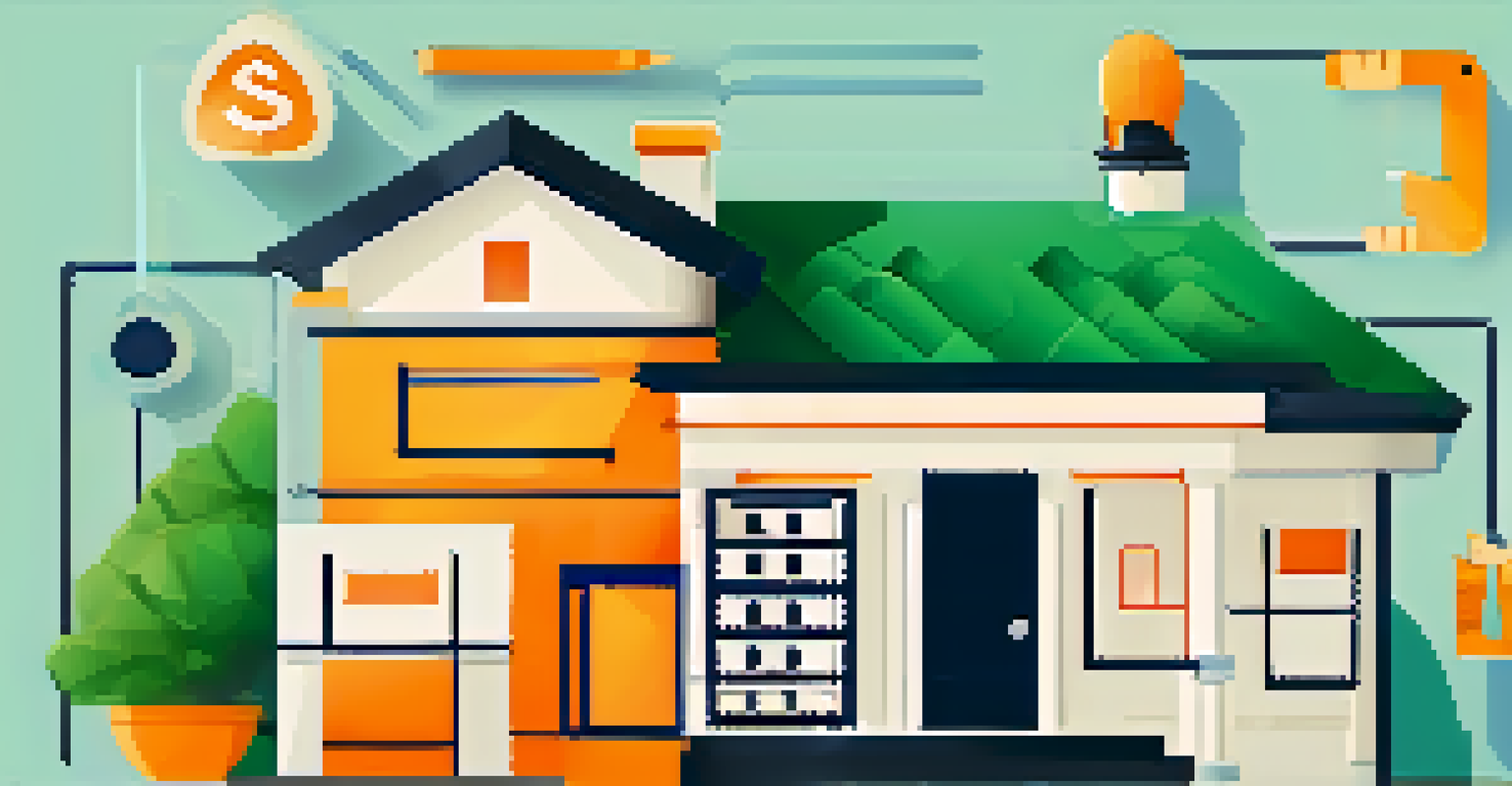 Infographic illustrating Loan-to-Value (LTV) ratio with a house icon and calculator.