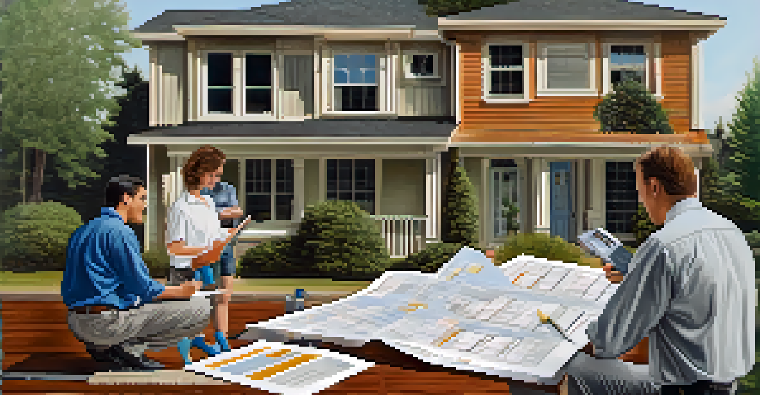 A comparison of traditional real estate investing and syndication, with one side showing property management and the other showing group collaboration.