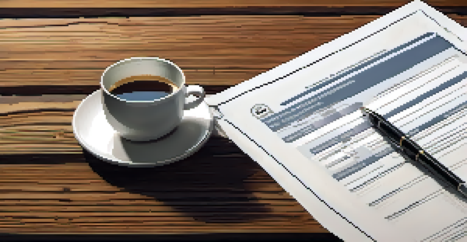 A close-up of a property assessment notice with details visible, alongside a pen and a coffee cup on a wooden table.