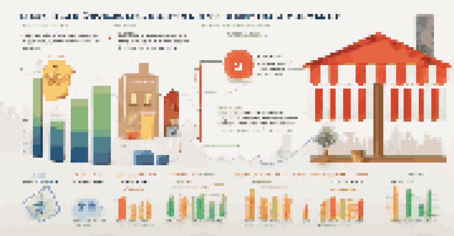 An infographic comparing seller's and buyer's markets in real estate, featuring graphs and icons to represent market dynamics.