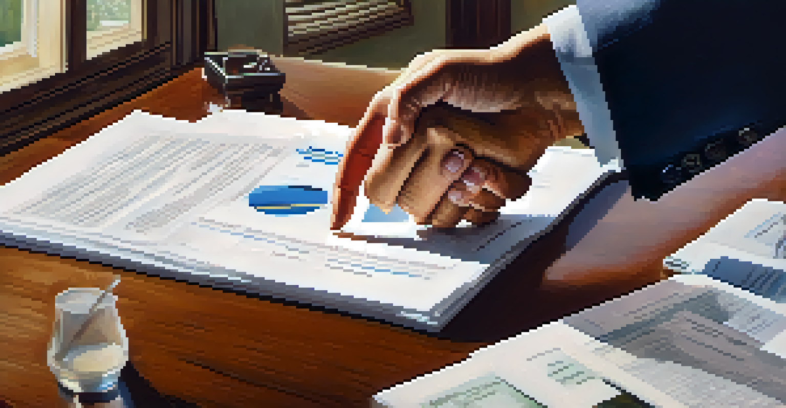 A close-up of two hands shaking over a table with a house model and financial documents in the background.
