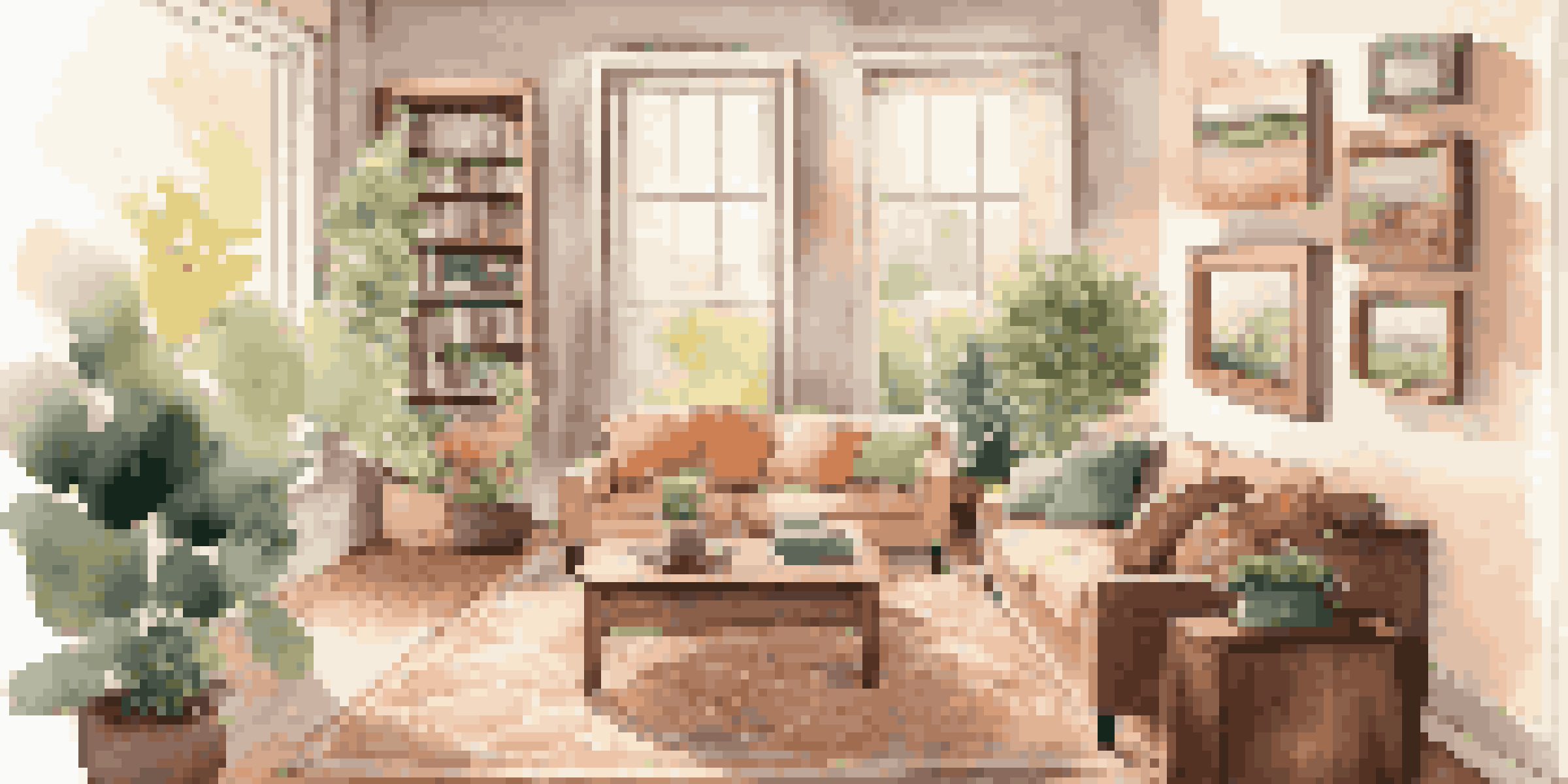 A bright and cozy family living room filled with natural light, featuring a comfortable sectional sofa and personal touches like family photos.