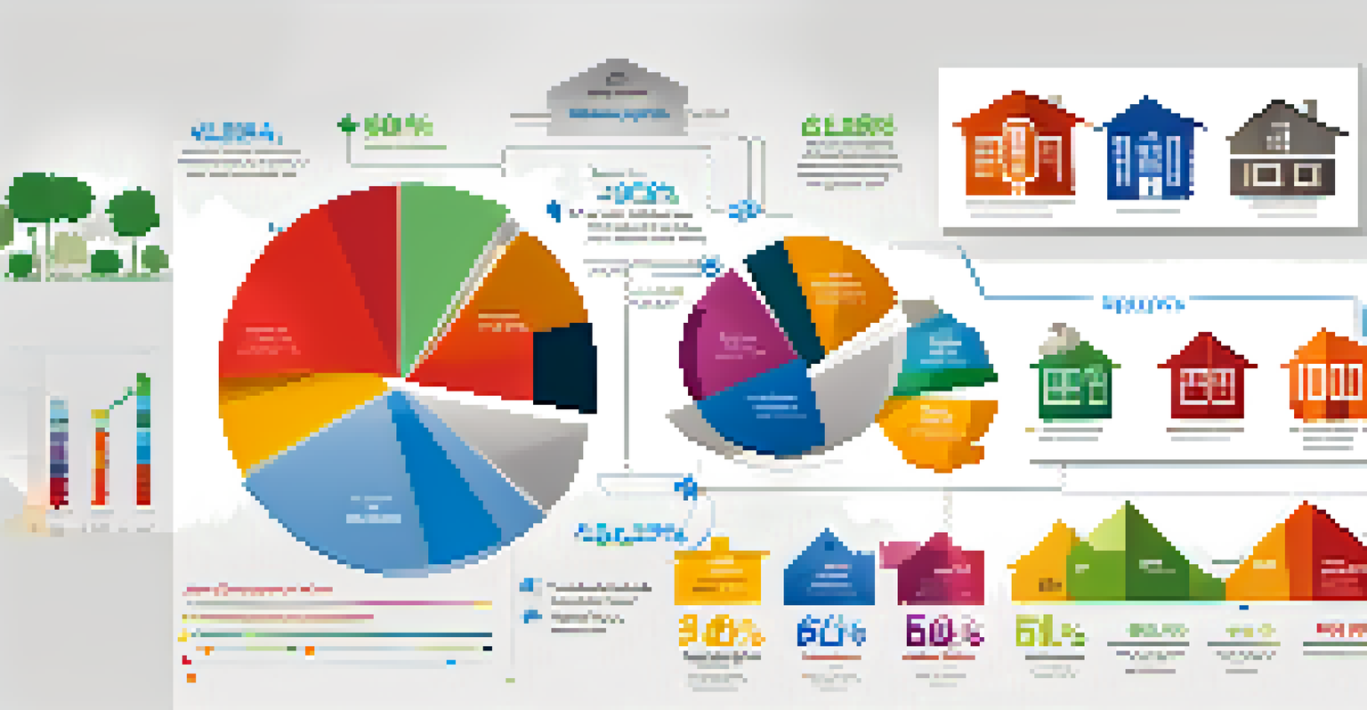 An infographic showing the breakdown of closing costs in real estate with colorful charts and icons on a white background.