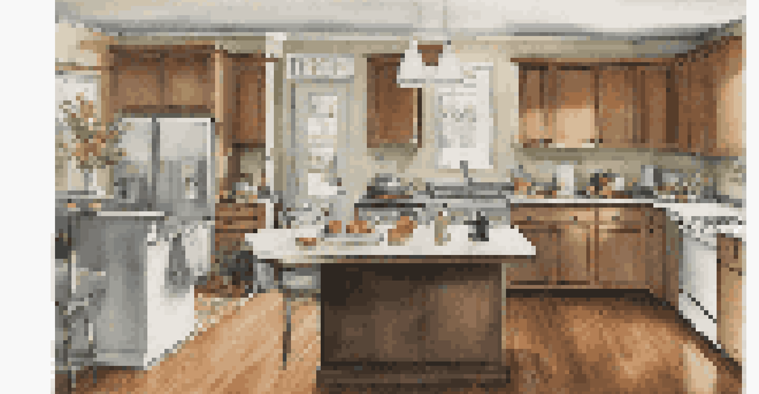 A side-by-side comparison of an outdated kitchen and a modern renovated kitchen, showcasing the transformation.