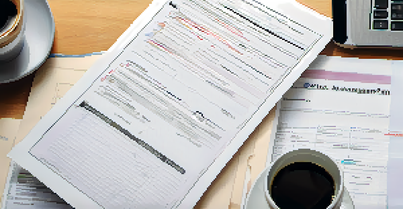 Close-up of a crisis management plan document on a desk with a laptop and coffee cup, symbolizing preparedness.