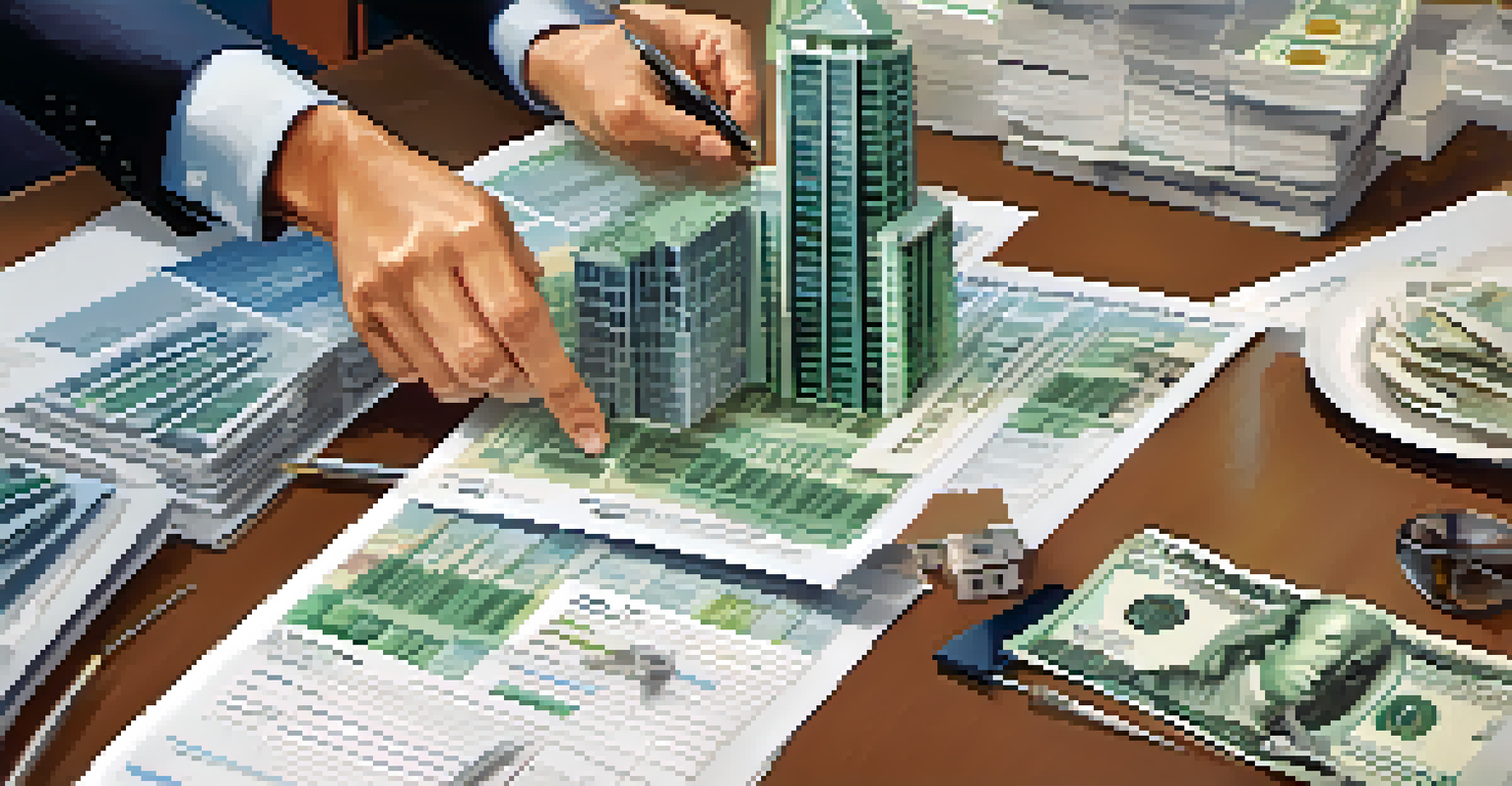 An illustration depicting the 1031 exchange process between real estate investors, with properties and tax benefits illustrated.