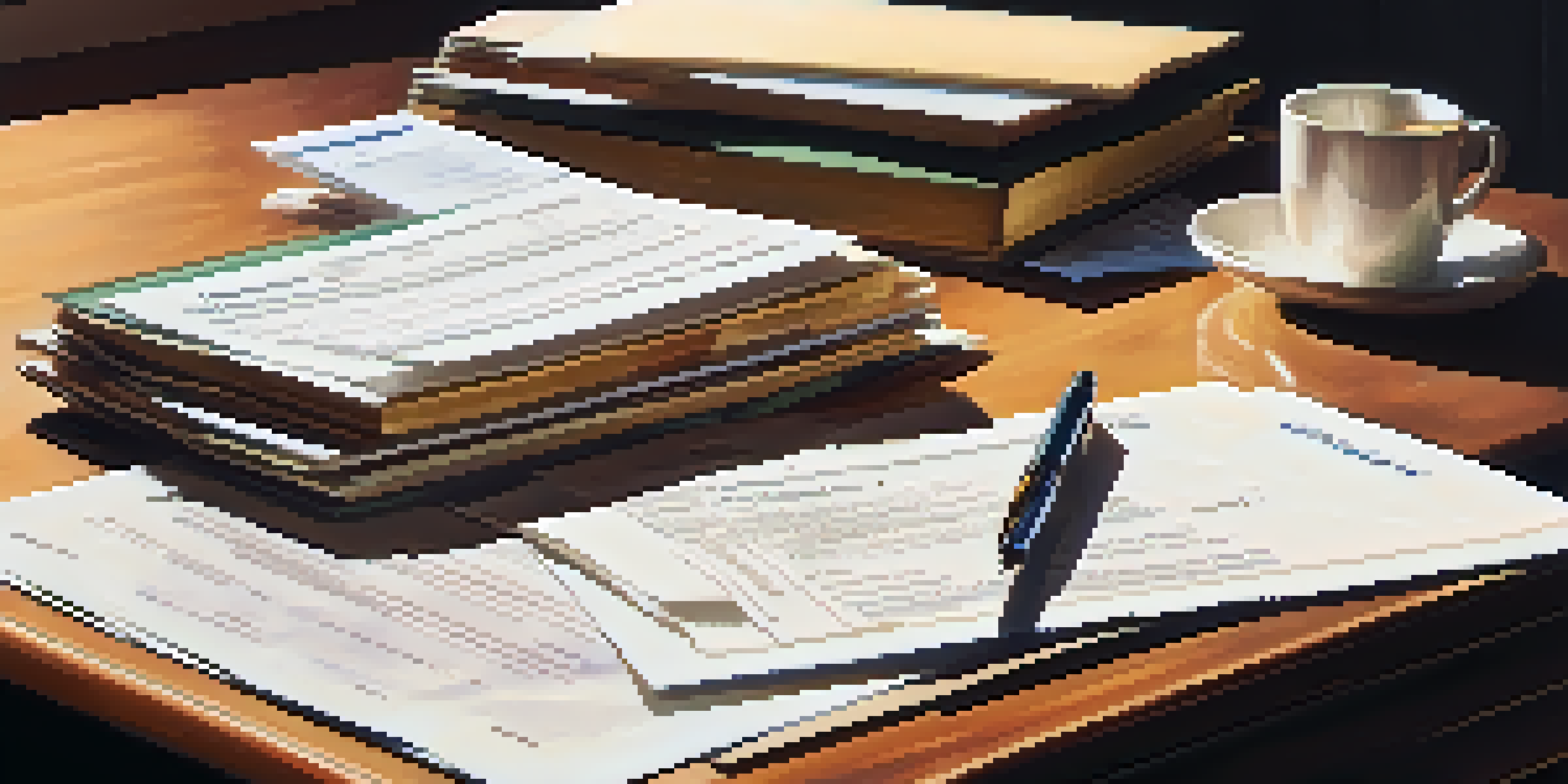 A close-up of documents showing closing costs with a calculator and pen on a wooden table, illuminated by soft natural light.