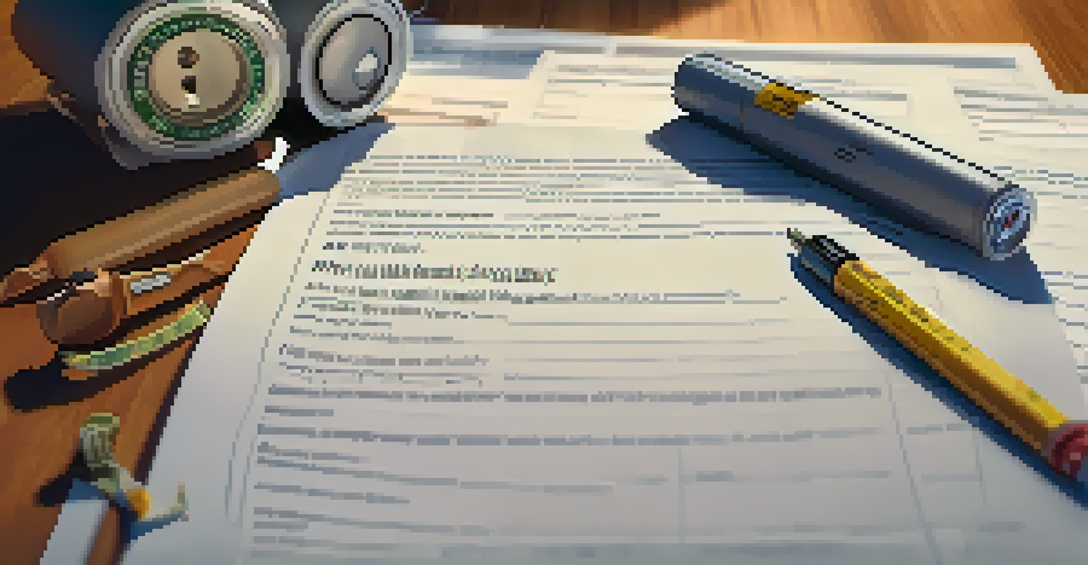 Close-up of a clean inspection report on a table, with tools and a notepad, indicating a successful property inspection.