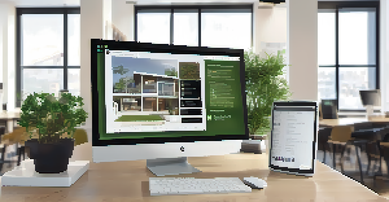 A close-up of an interactive virtual tour interface on a computer screen.