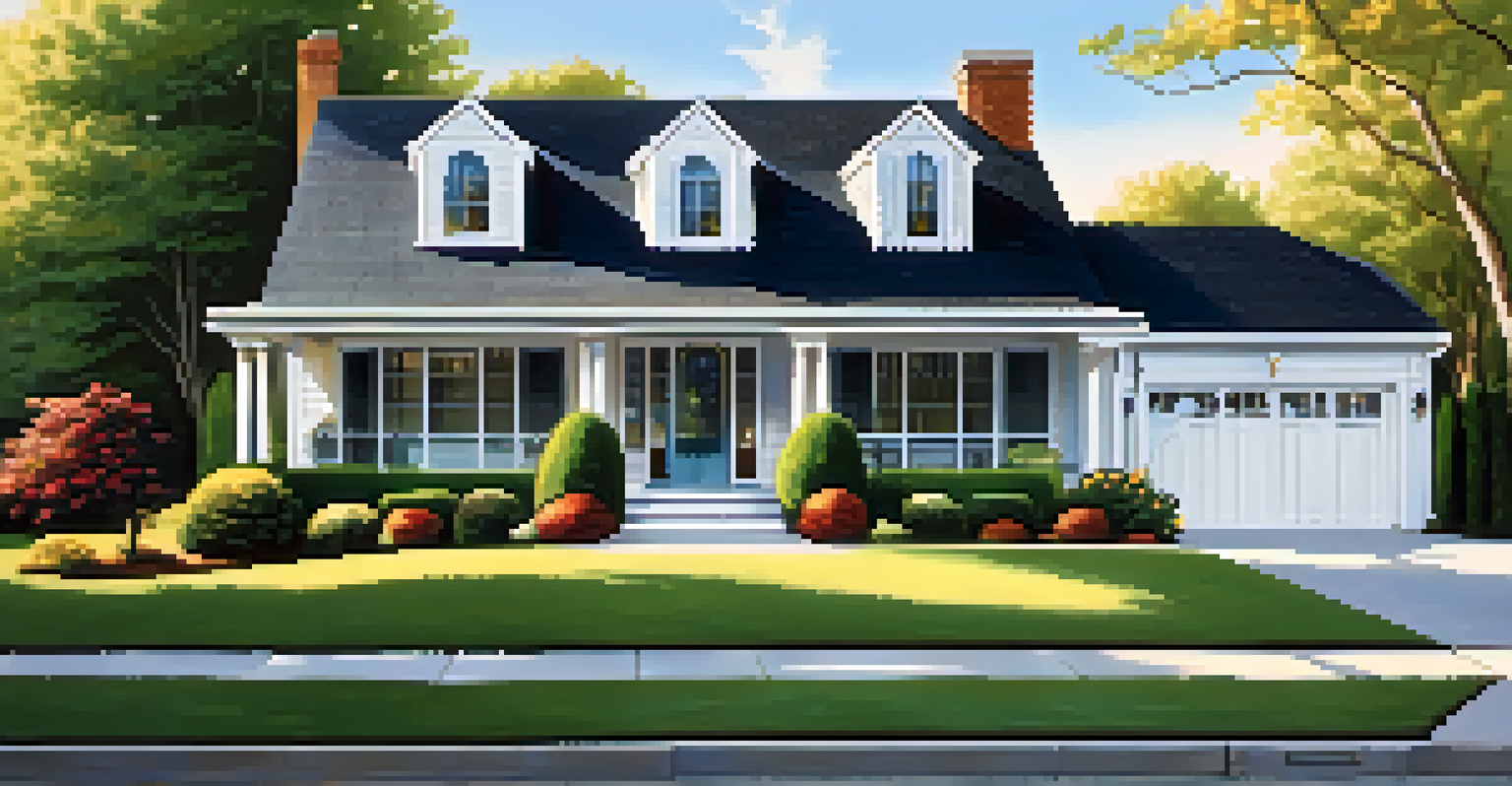 A charming suburban home with a 'Sold' sign in the front yard, surrounded by a well-maintained garden and a clear blue sky.