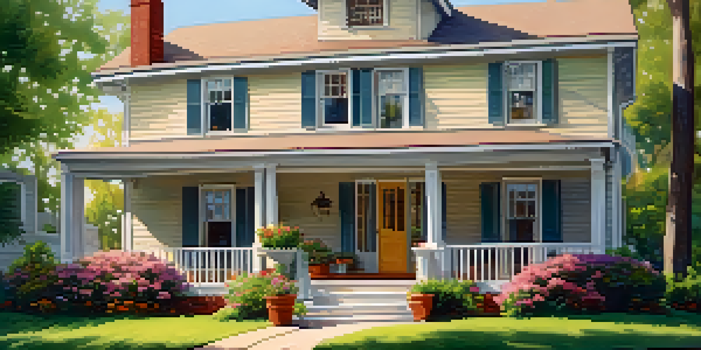 A cozy short-term rental property in a peaceful neighborhood, with a friendly host welcoming guests.