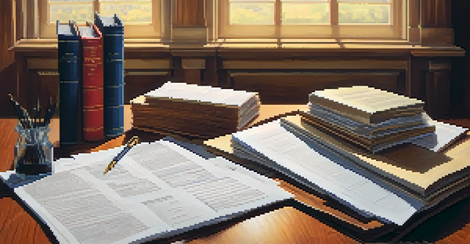A closing table with important documents and a pen, displaying a warm and inviting atmosphere.