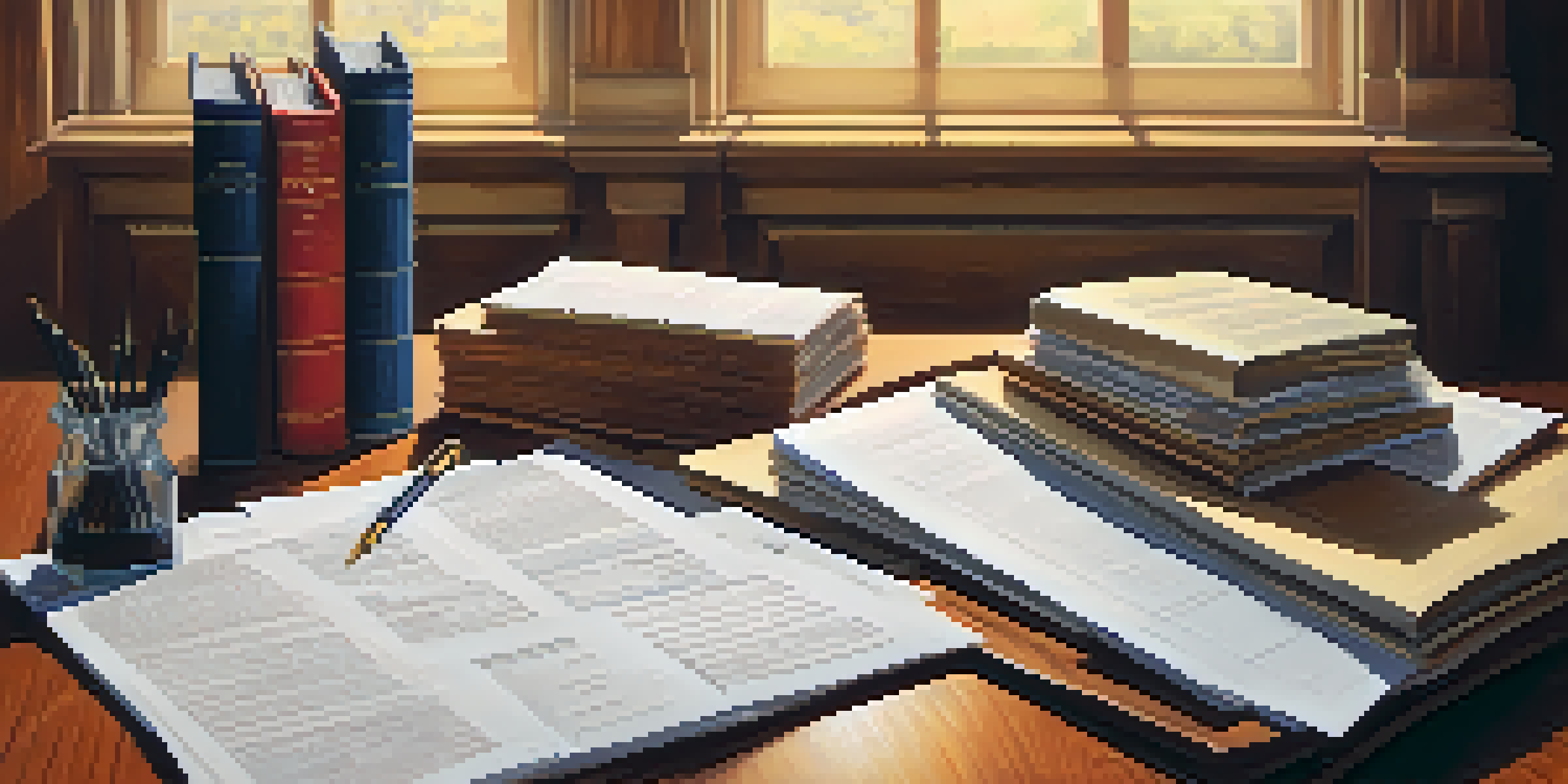 A closing table with important documents and a pen, displaying a warm and inviting atmosphere.