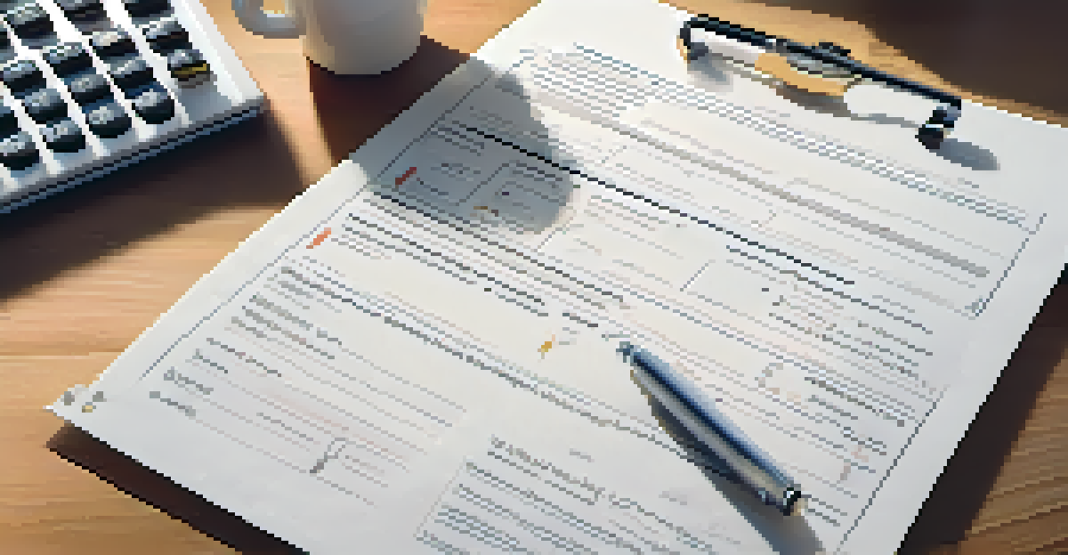 A detailed home inspection report on a wooden table with a pen, a cup of coffee, and a small plant, creating a warm atmosphere.