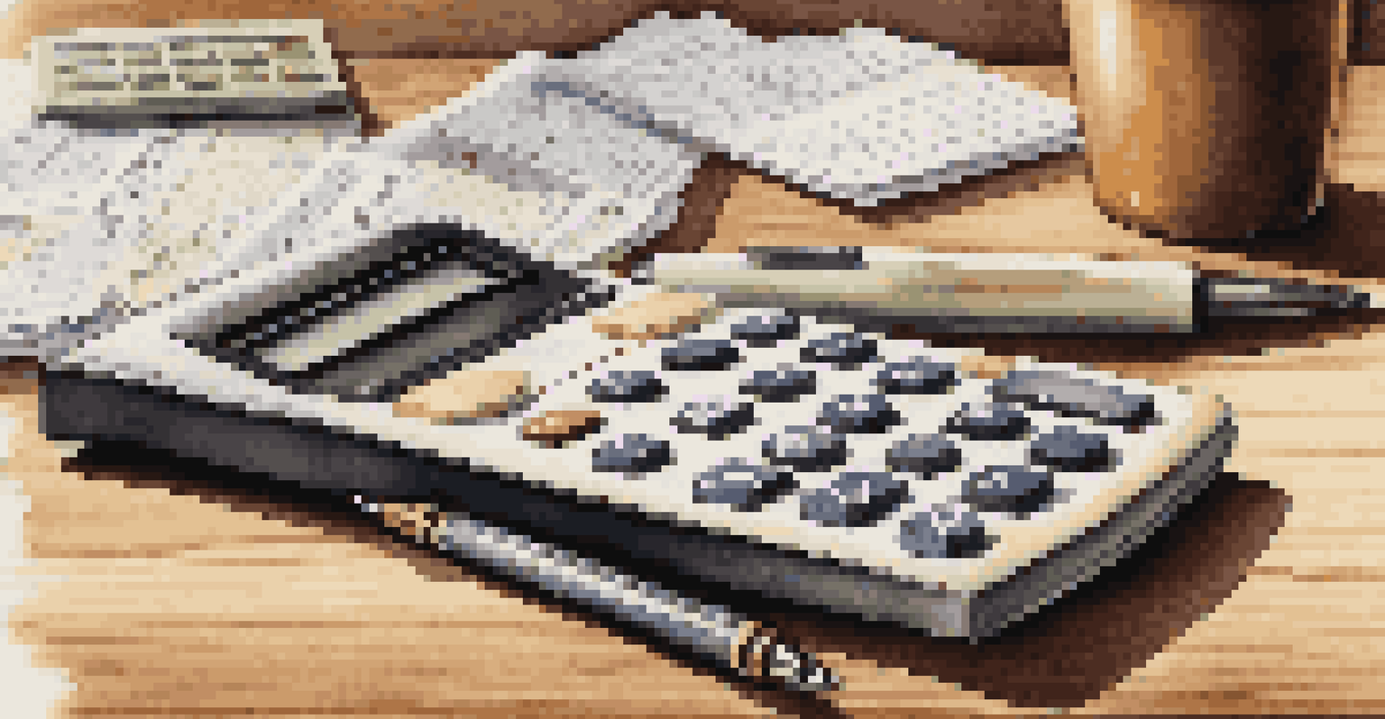 A close-up of a calculator, tax forms, and a pen on a wooden desk, symbolizing real estate tax planning.