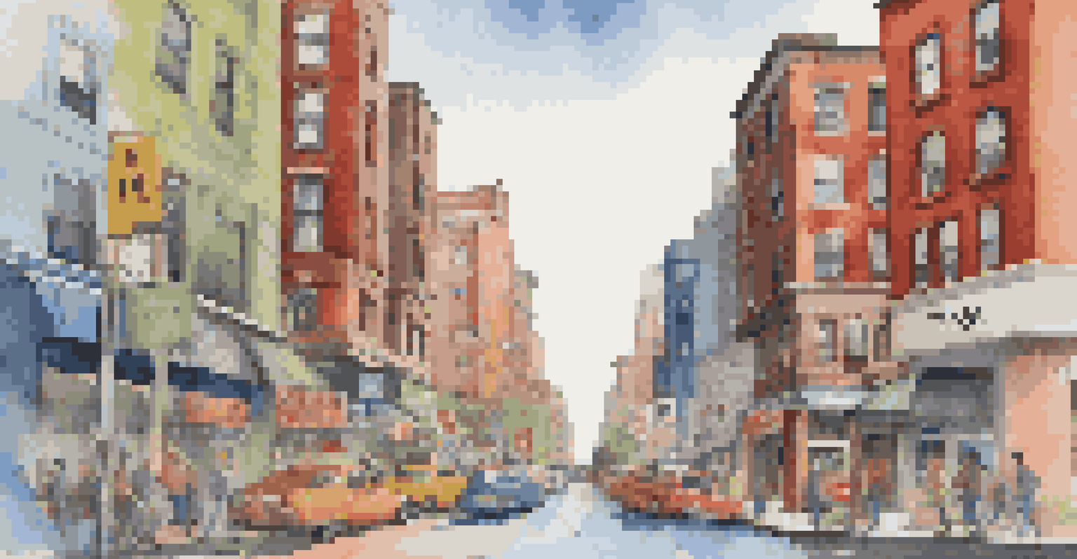 A split cityscape illustration showing contrasting environments based on high and low local tax rates.