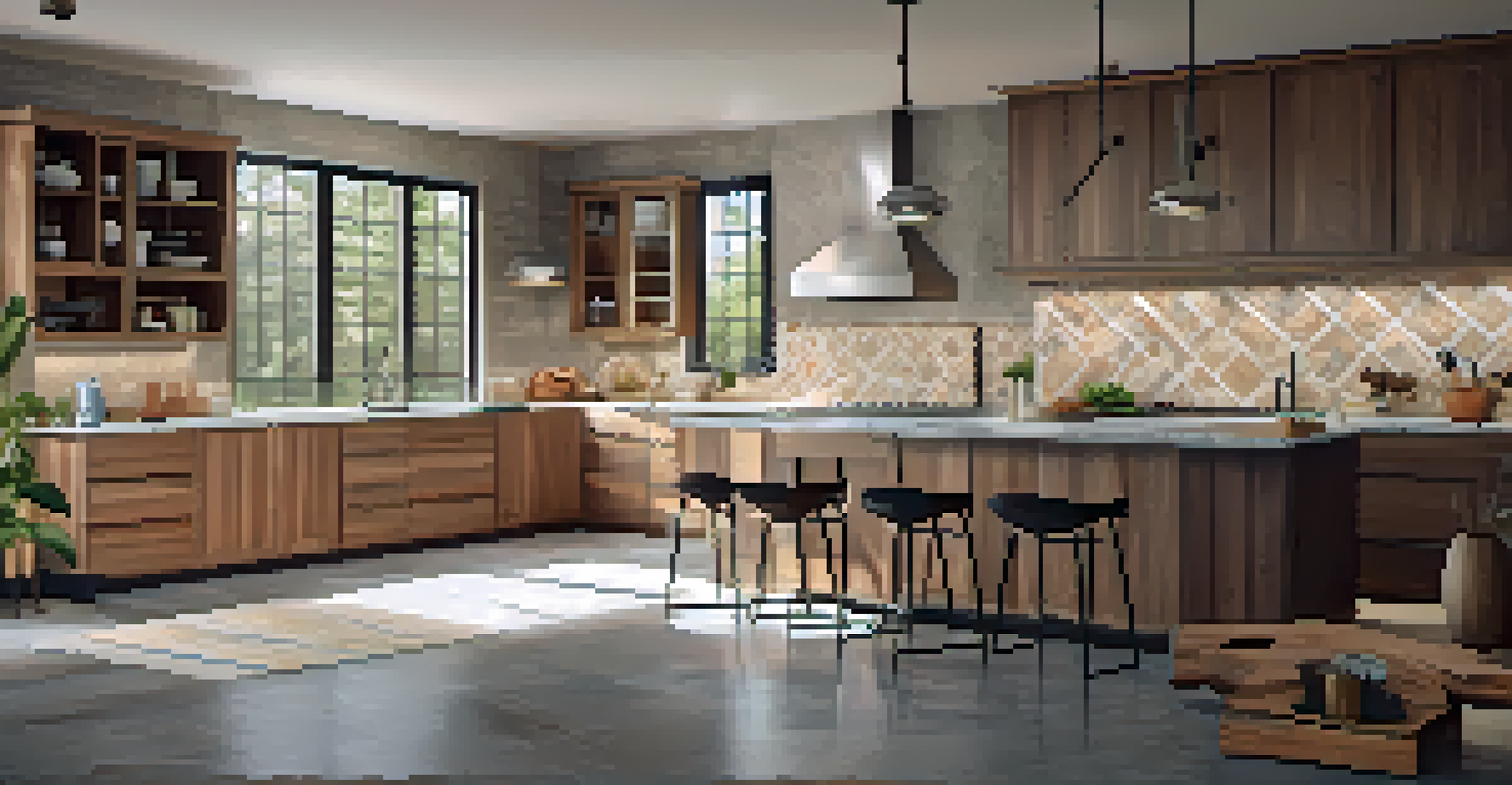 A modern kitchen being renovated with new materials and tools, illuminated by natural light.