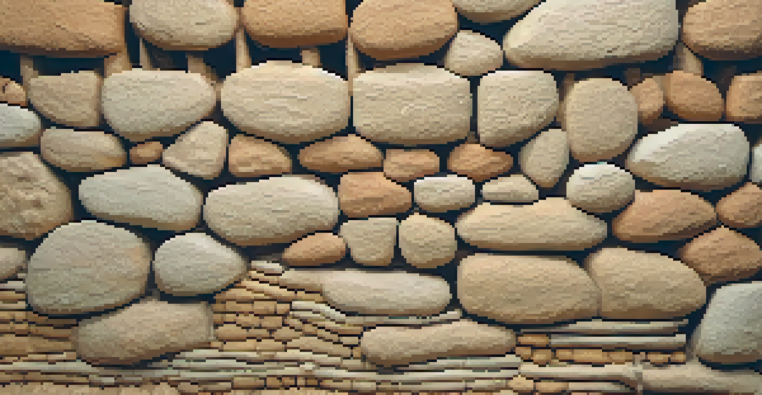 A close-up of a textured cob wall with earthy colors and natural fibers, illuminated by soft lighting.