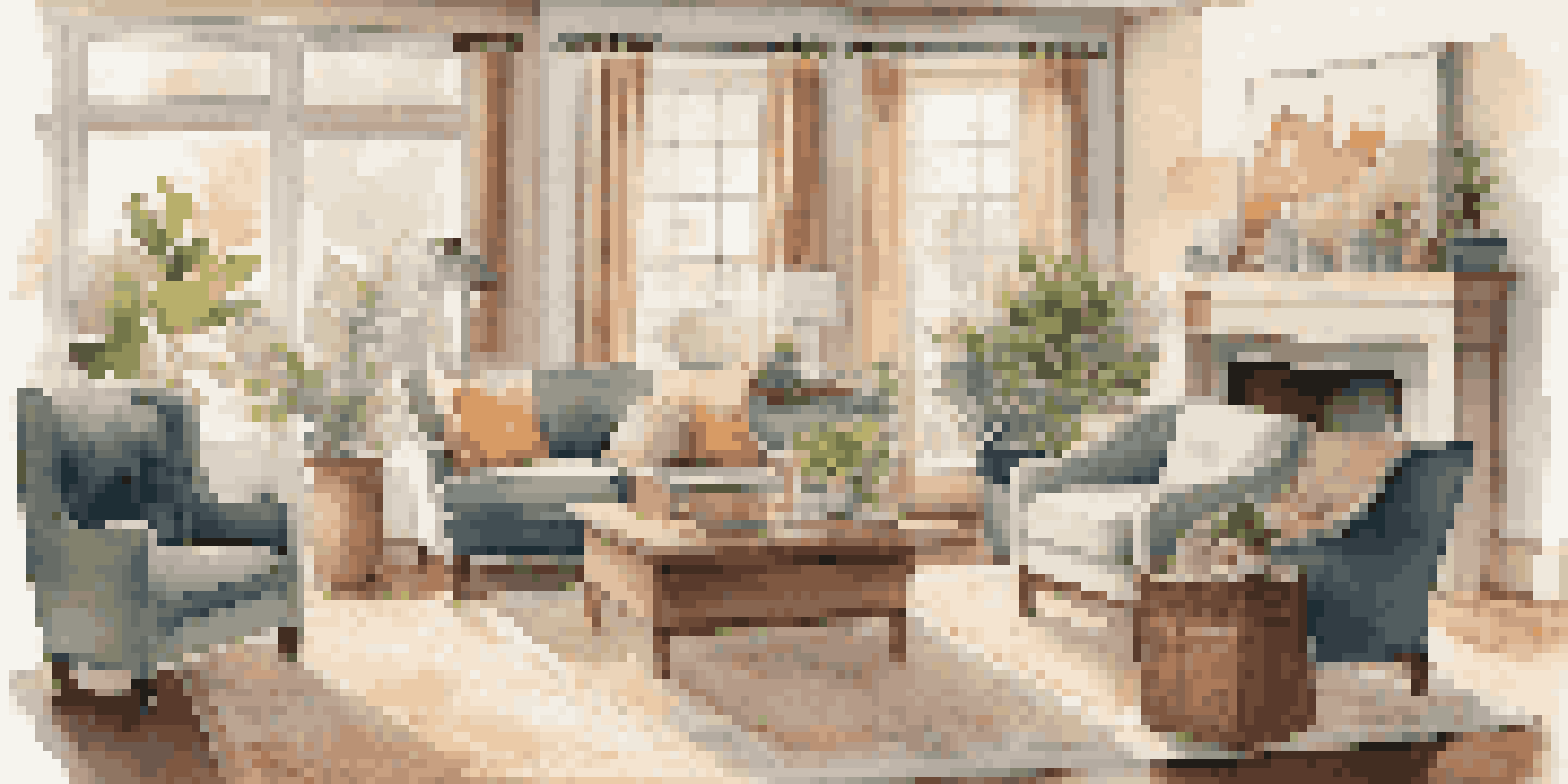 A multi-generational family enjoying a game in a bright and cozy living room with modern and traditional furniture.