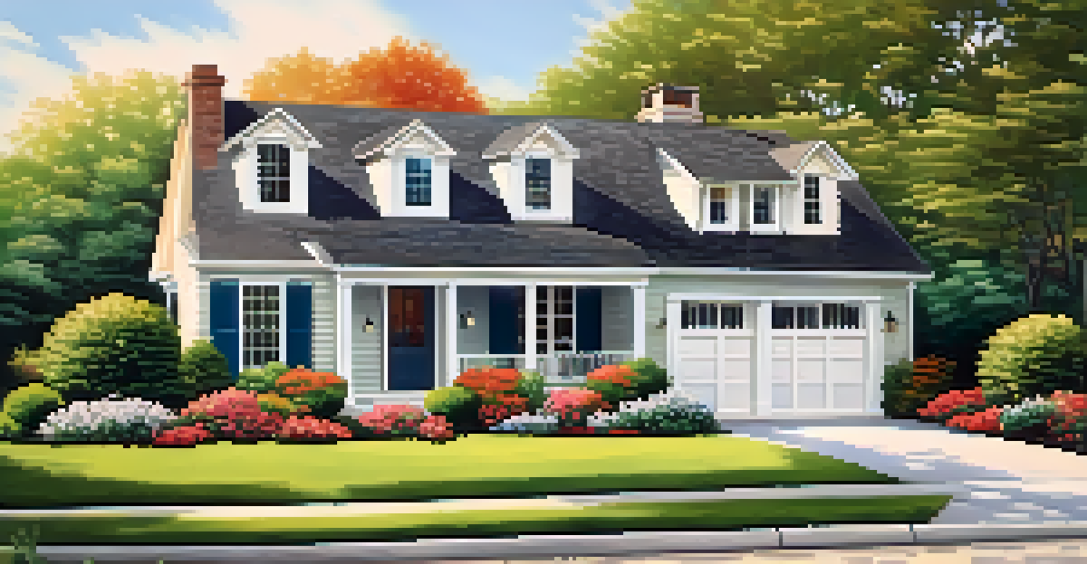 A picturesque house with a beautiful garden, showcasing a well-maintained exterior.