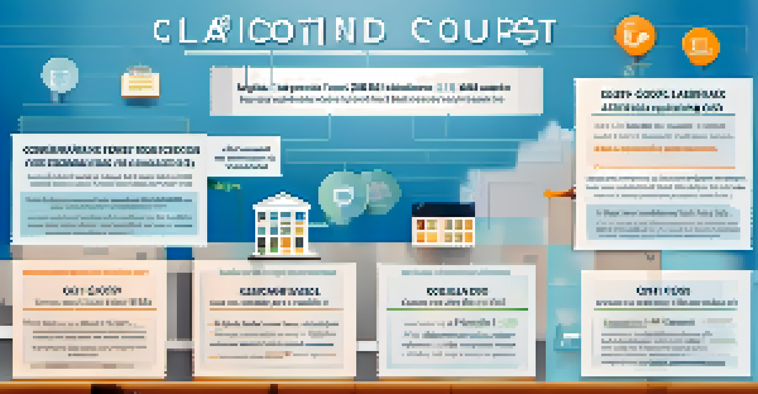 An infographic showing common closing costs with illustrated icons and a blue gradient background.