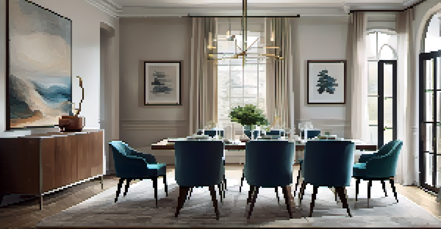 A dining area showcasing layered rugs under the dining table, set for a meal with bright natural light streaming in.