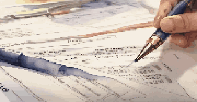 A detailed view of a closing disclosure document with highlighted fees and costs, accompanied by a pen, set against a softly blurred background.