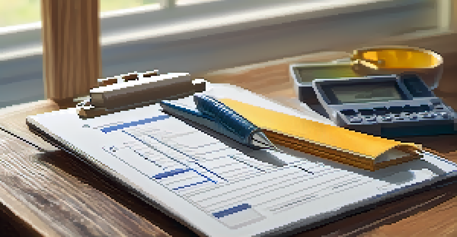 A clipboard with a checklist and tools on a table in a construction site.