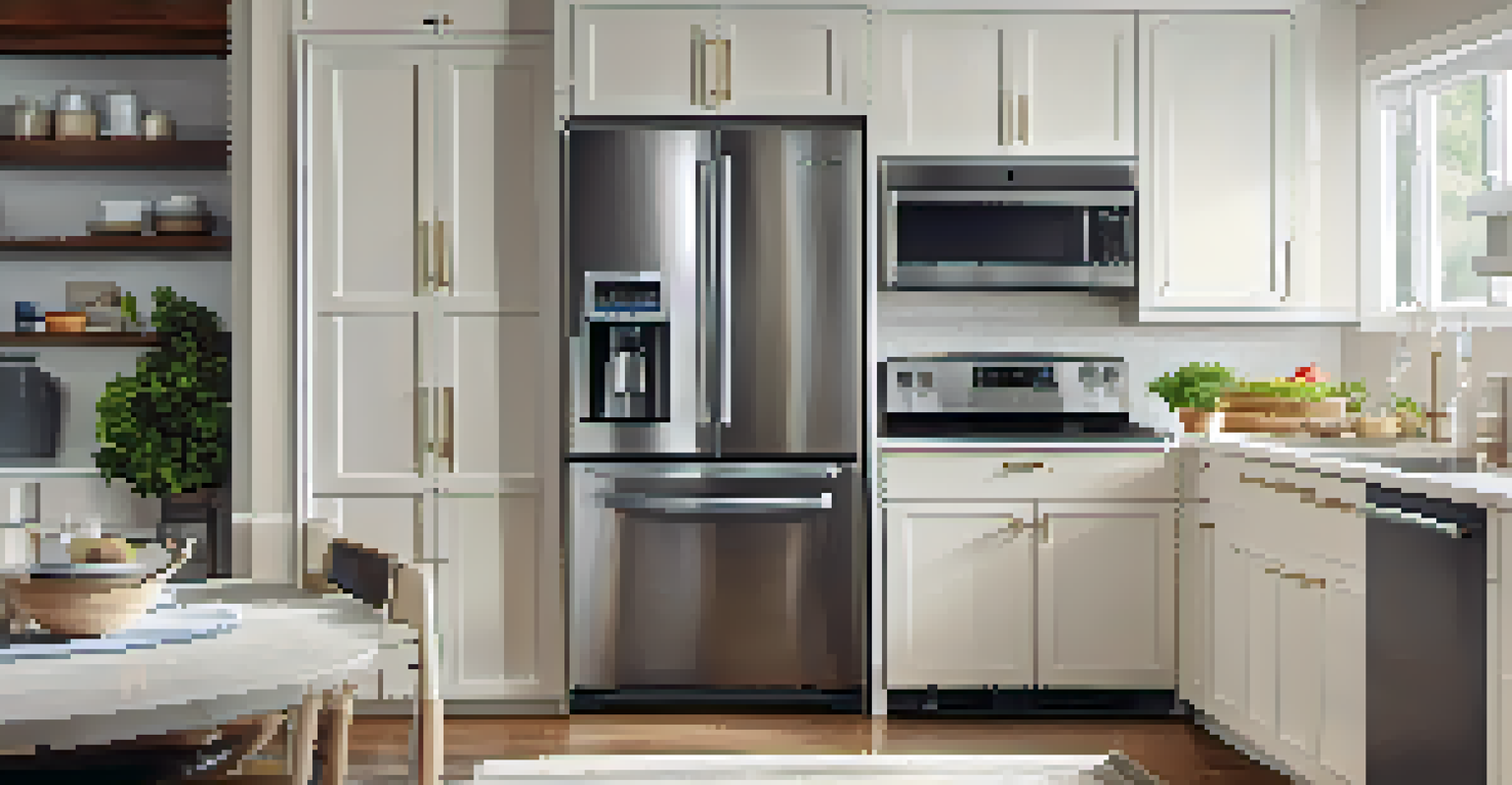 A close-up view of energy-efficient appliances in a bright kitchen, featuring an ENERGY STAR label on each appliance.