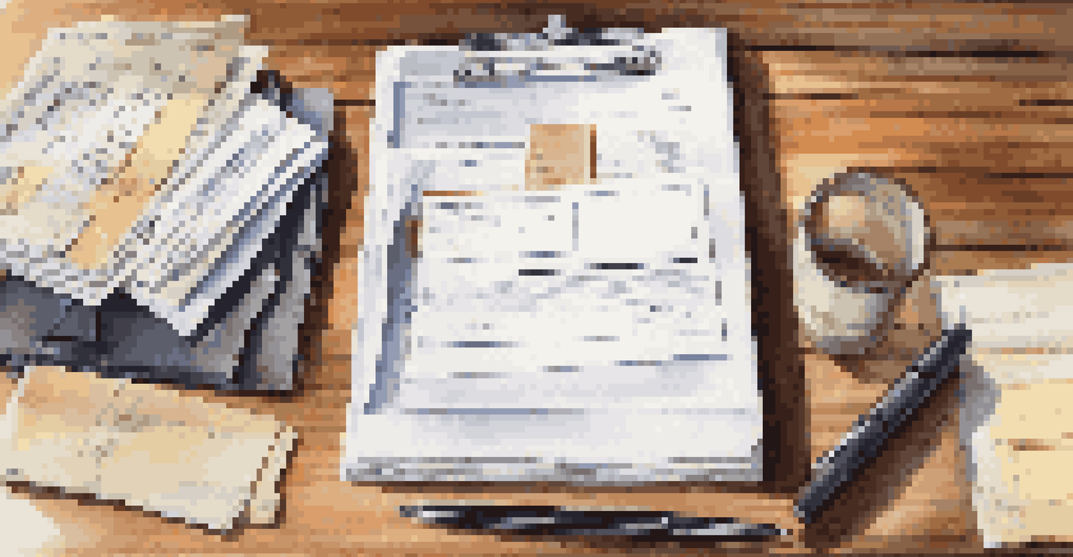 An organized folder with home documents displayed on a wooden table, symbolizing readiness for an inspection.