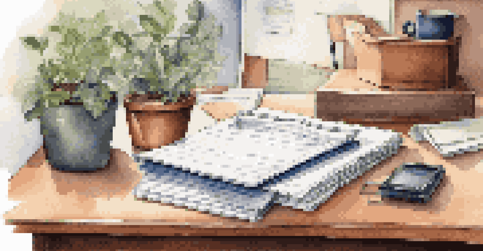 An organized binder with home documents on a desk, alongside a cup of coffee and a potted plant.