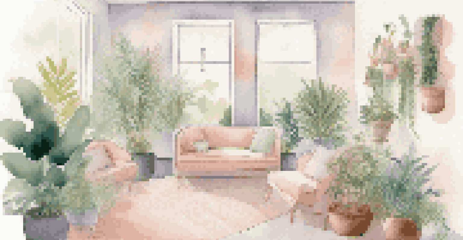 A sensory-friendly area in an open house, showcasing soft lighting, comfortable seating, and visitors enjoying a quiet moment.