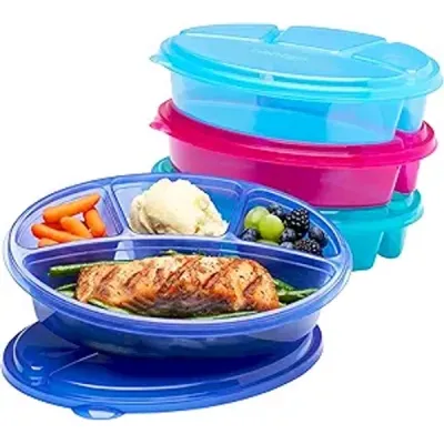 Bentgo Easyboxes 4-Compartment Meal Prep Containers (4-Pack)