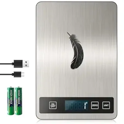 33lb High-Capacity USB Rechargeable Food Scale