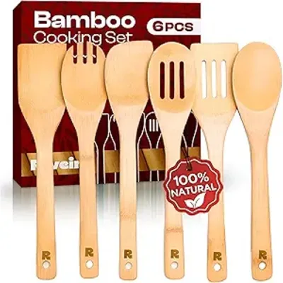 Riveira 6-Piece Bamboo Cooking Utensil Set
