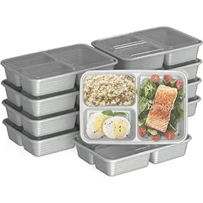 Bentgo Prep 3-Compartment Meal Prep Containers (10-Pack)