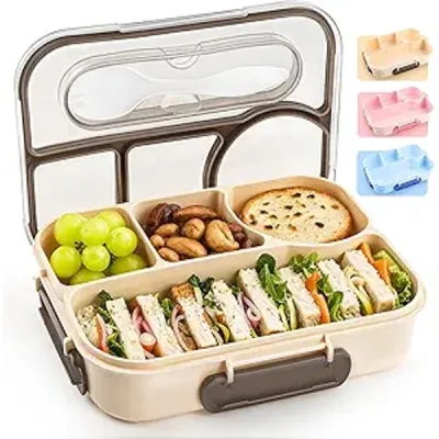 EASYFUN 4-Compartment Drop-Proof Bento Box