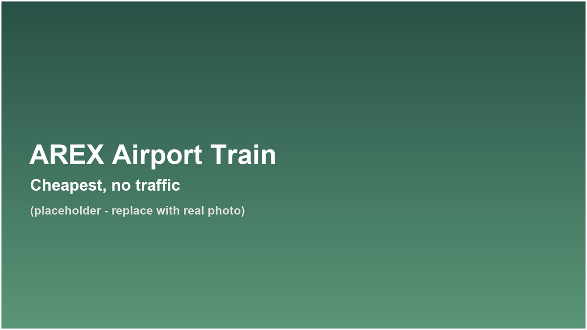 AREX airport train to Seoul Station