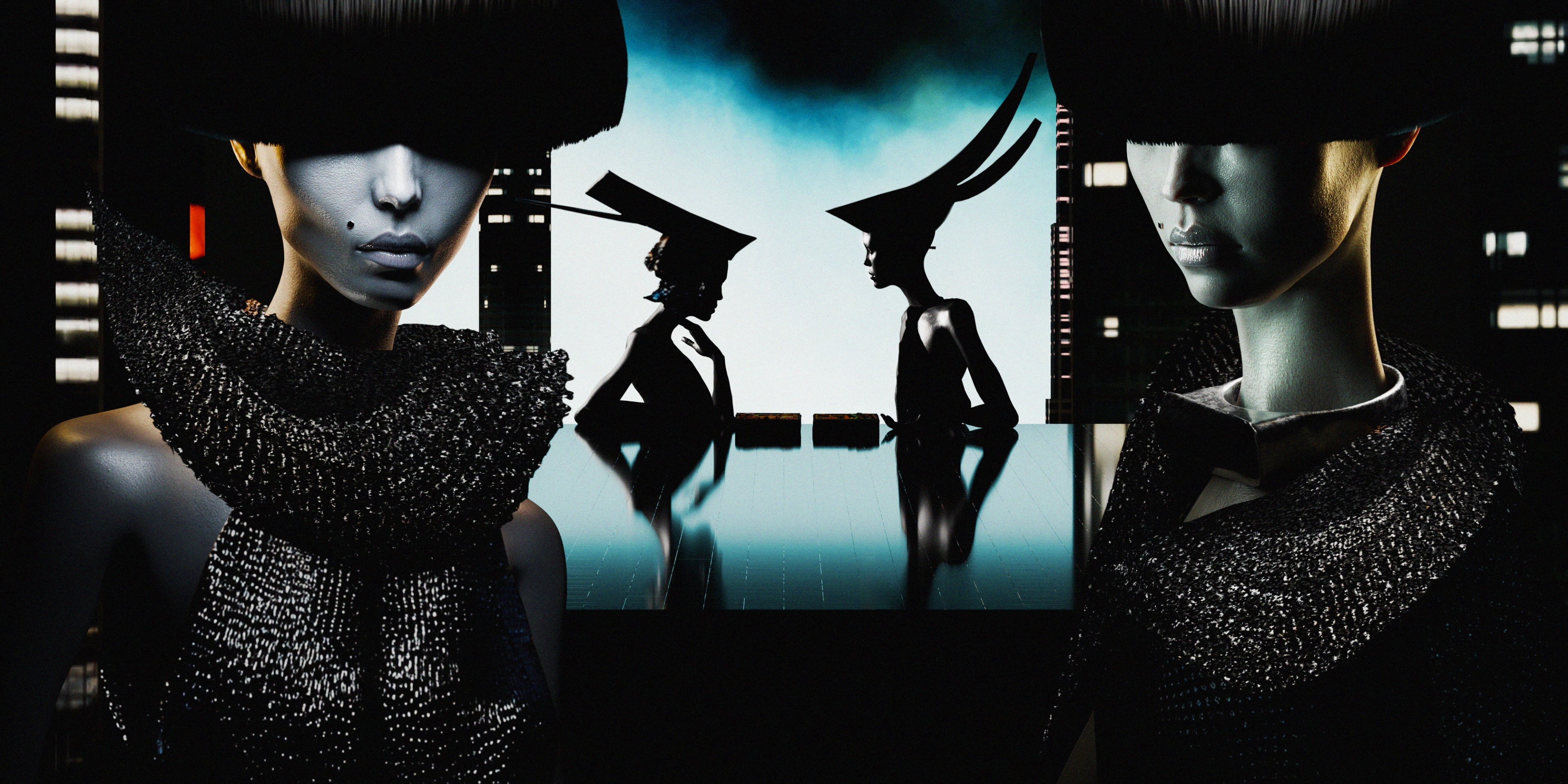Digital lookbook shot - Retro twins (R&D). #01