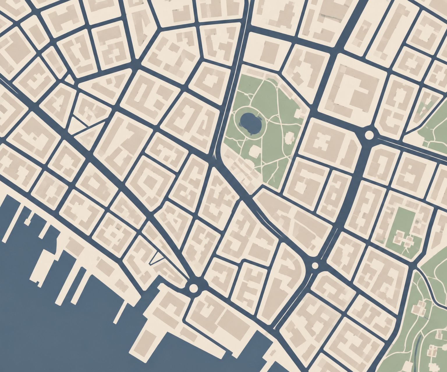 Illustrert bykart over Grünerløkka