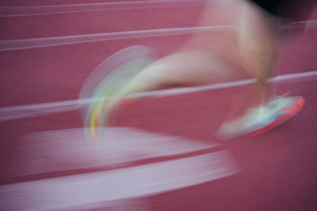 Runner training on the track at Austin High School. — Credit: Photo by Drew Darby on Unsplash