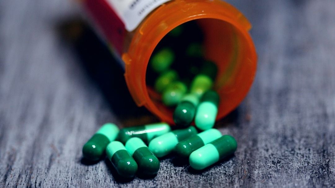 Bottle of prescription medication.