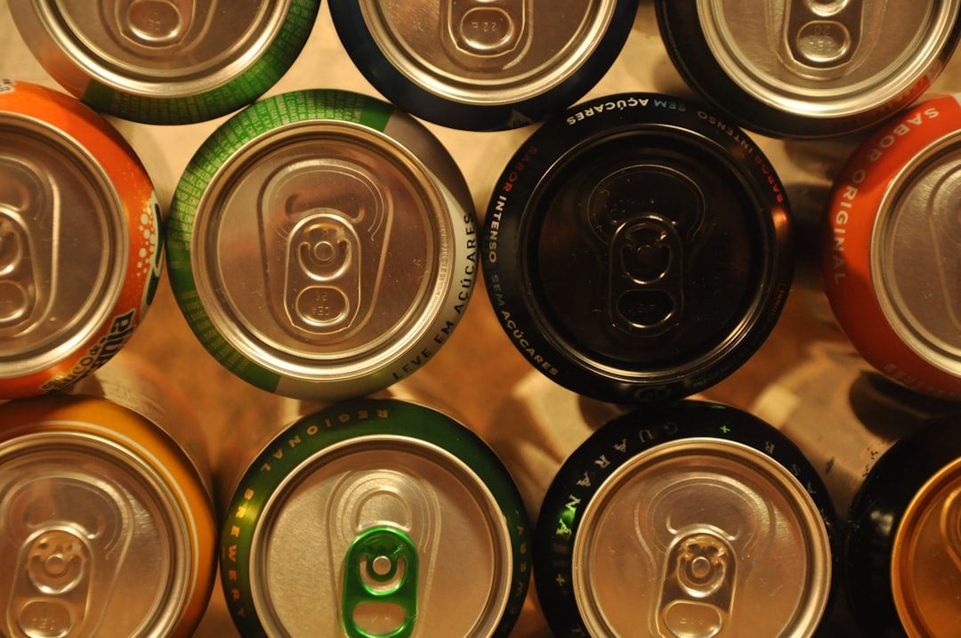 All golden cans and only one black. This photo talks about inclusion.