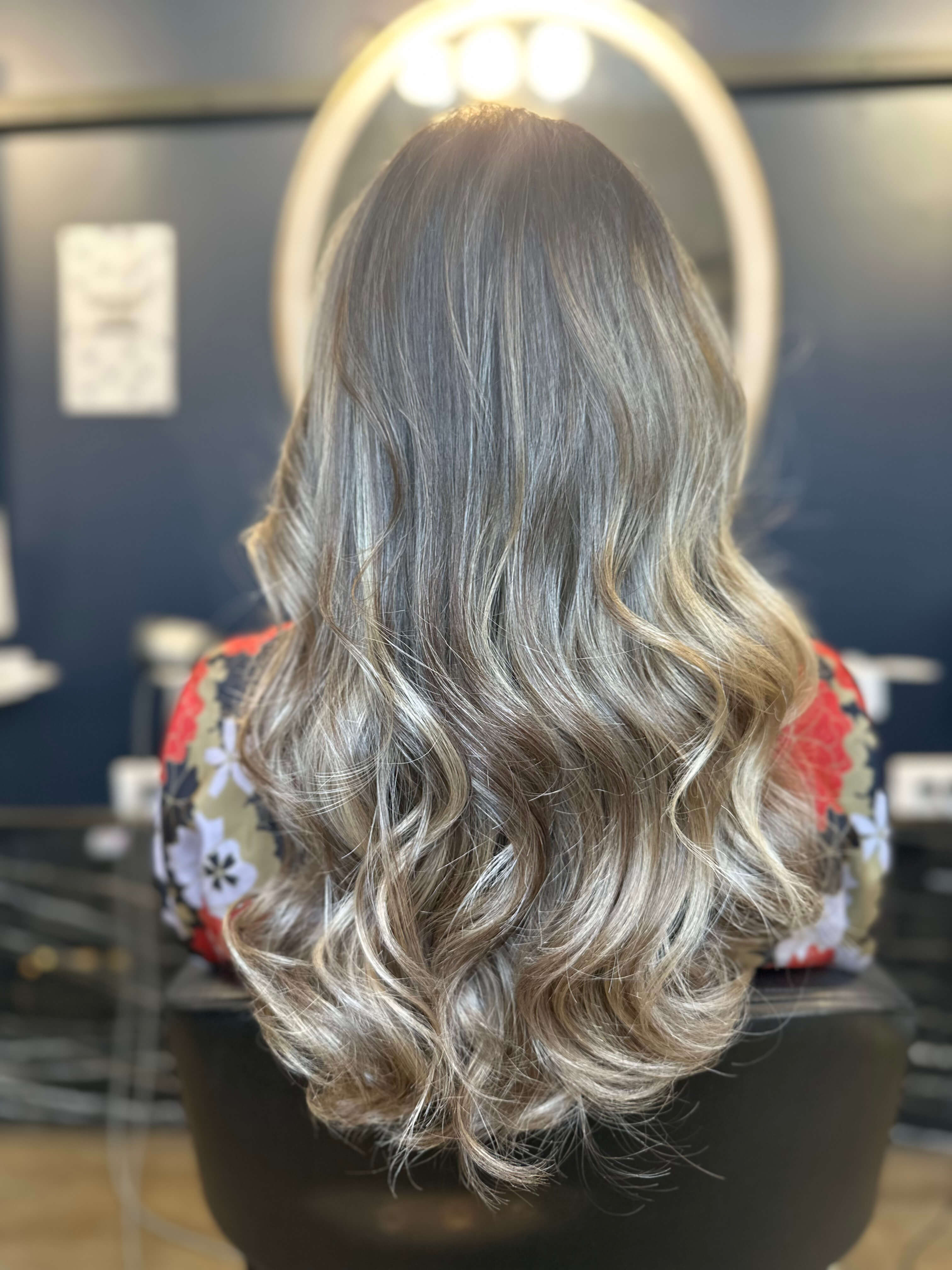French Balayage Lucile Frosted Brunette après