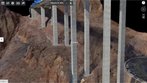 3D scan of bridge using Skydio UAS
