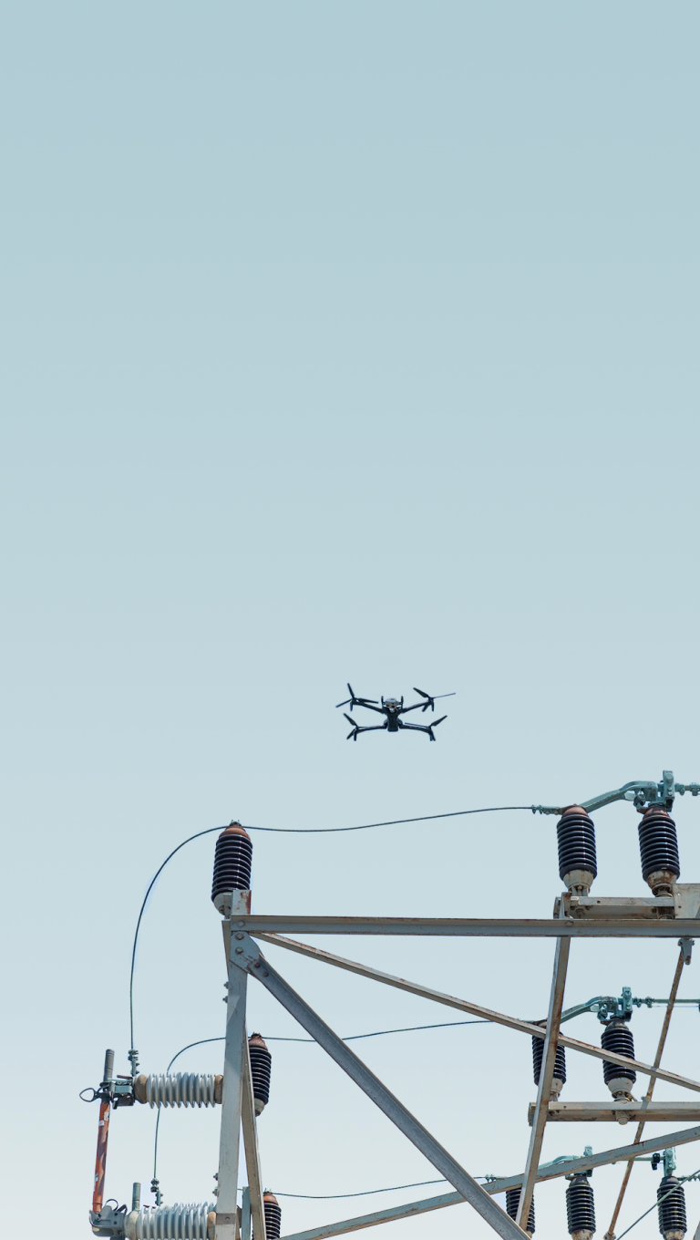 Skydio drone operating remotely portrait orientation