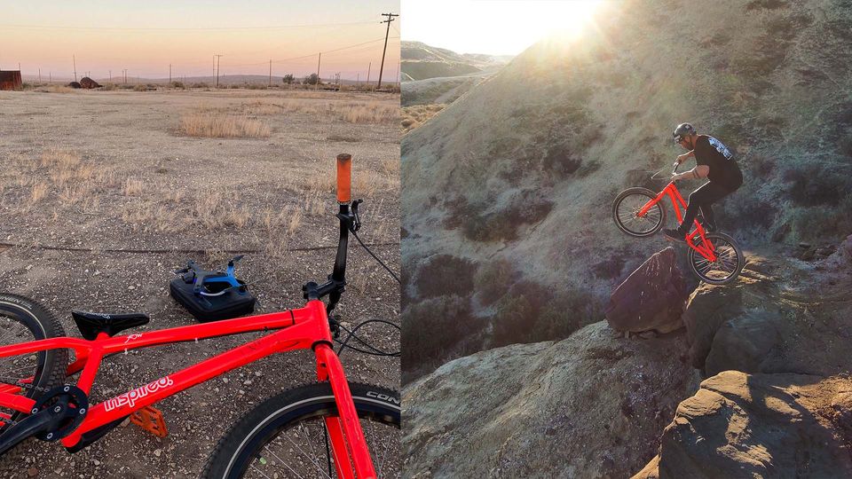 trials biking with skydio 2 drone