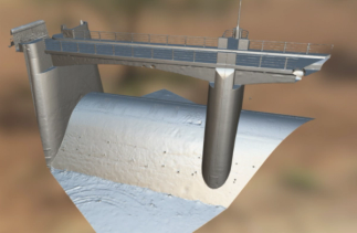Screenshot from Sepulveda Dam 3D Model